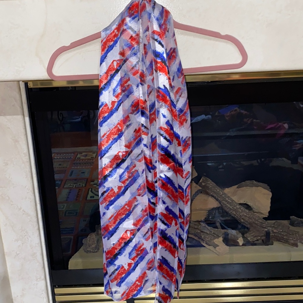 Americana Patriotic Oblong Scarf